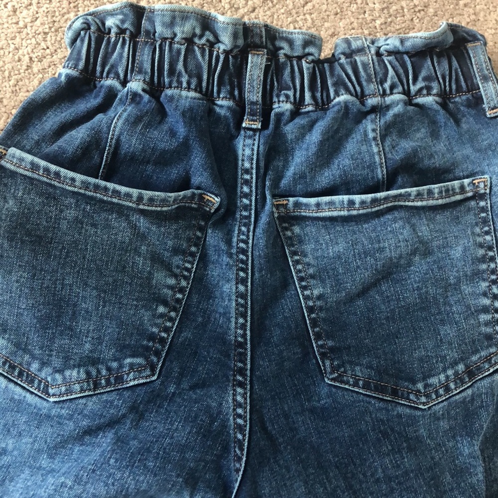Express HighWaisted original Cinched Mom Jeans - Picture 3 of 3